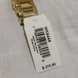 Women\'s Mini Camille Gold-Tone Stainless Steel Bracelet Watch 33mm MK6449 Michael Kors | Jewelry | Michael Kors Mk6449 Bailey White  main image 2